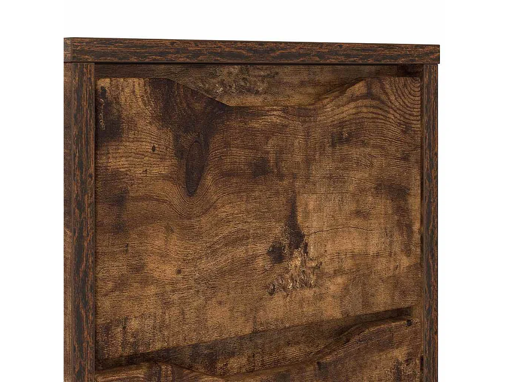Mesas de noche con cajón 2 piezas Roble ahumado 30,5 x 30 x 43 cm