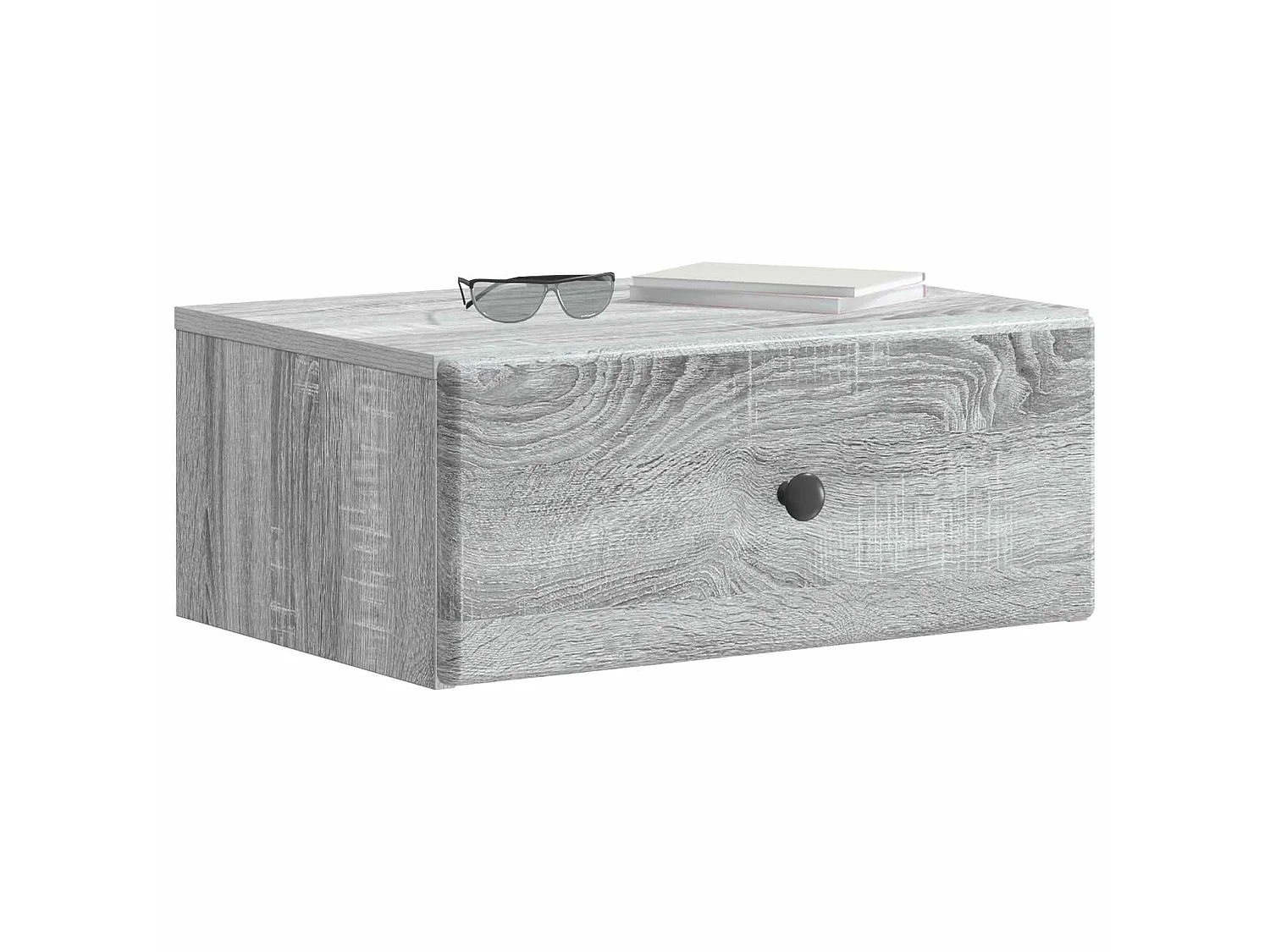 Table de chevet mural Sonoma gris 49 x 34,5 x 20 cm