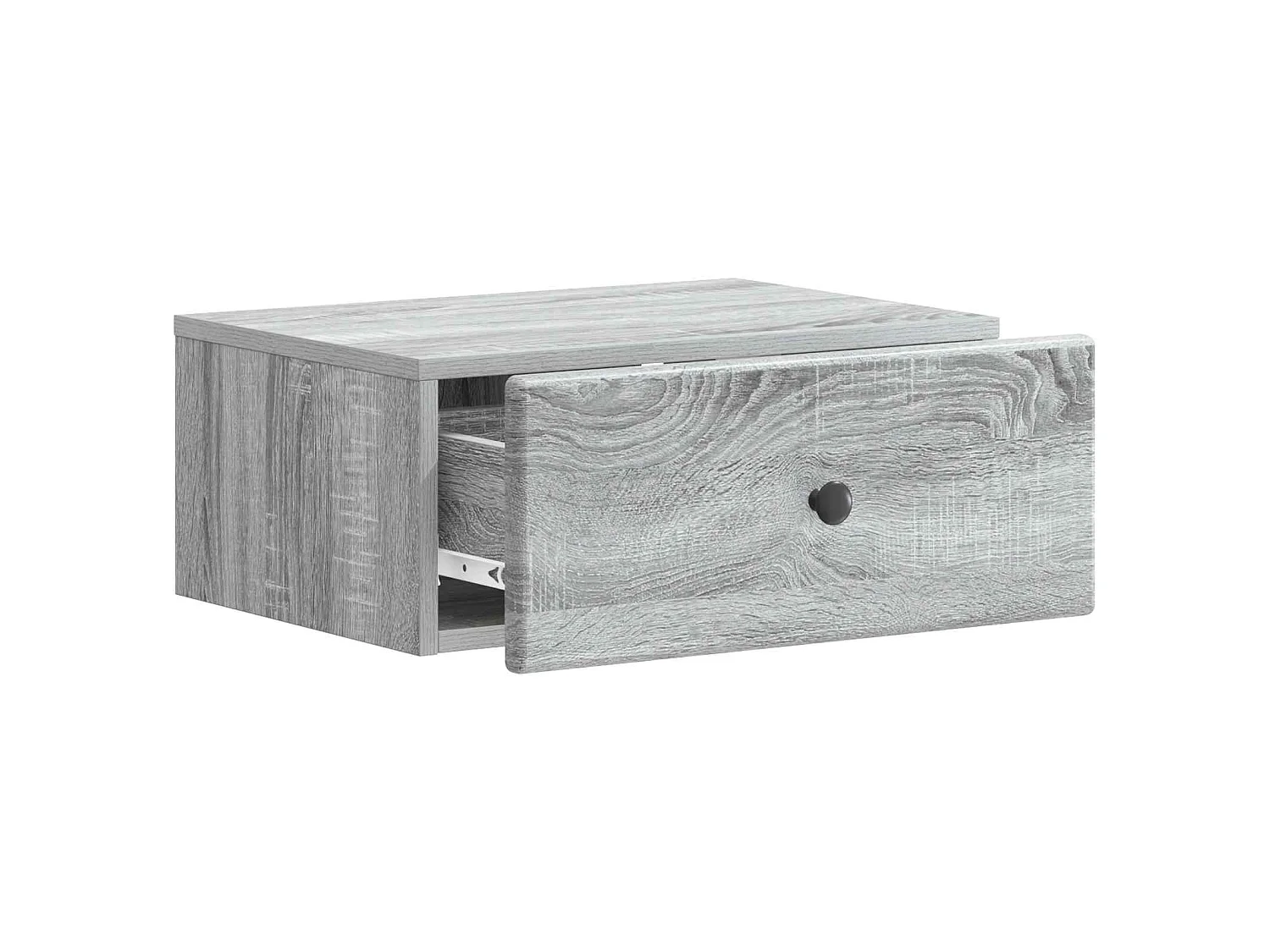 Table de chevet mural Sonoma gris 49 x 34,5 x 20 cm