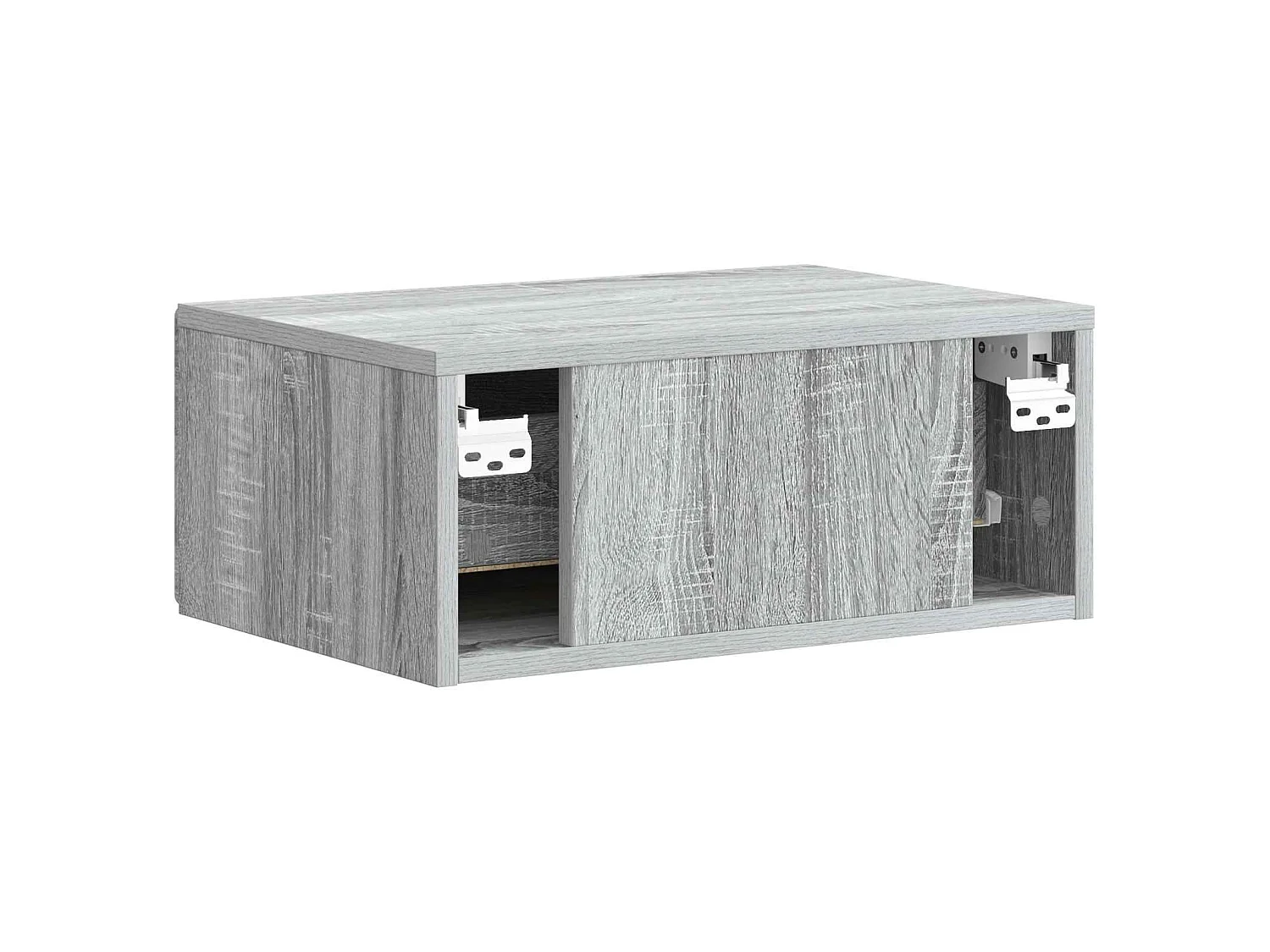 Table de chevet mural Sonoma gris 49 x 34,5 x 20 cm