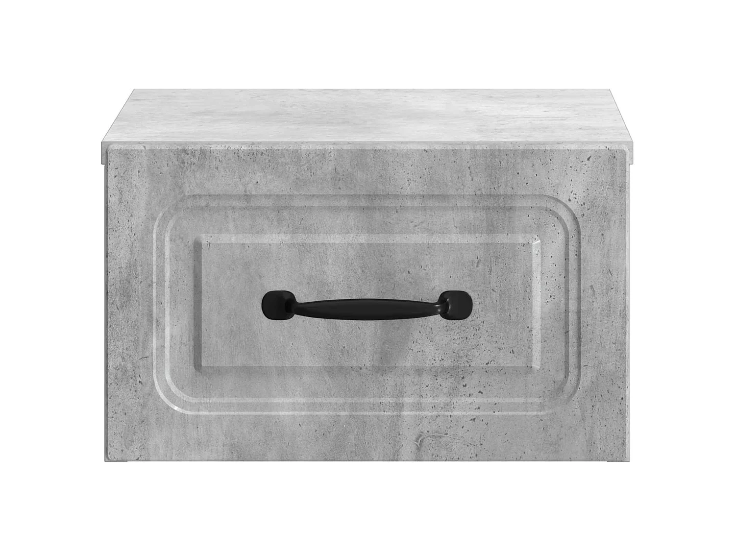 Table de chevet mural Gris béton 34,5 x 33 x 20 cm
