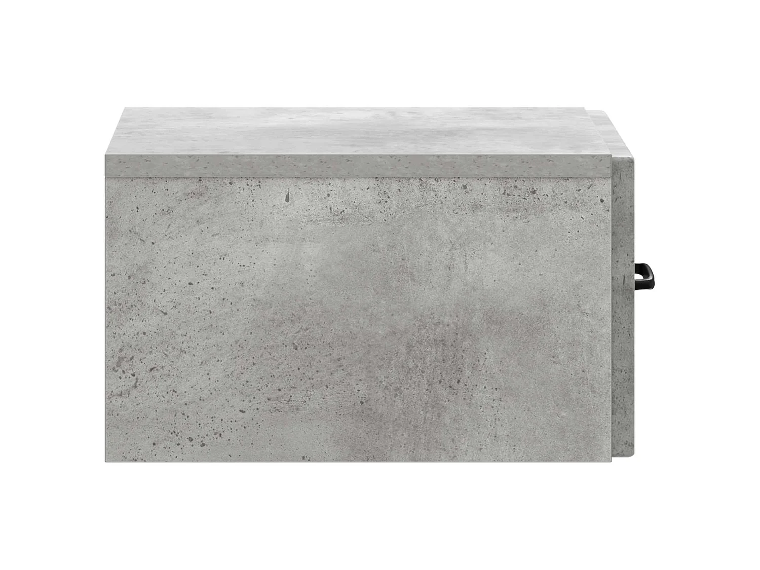 Table de chevet mural Gris béton 34,5 x 33 x 20 cm
