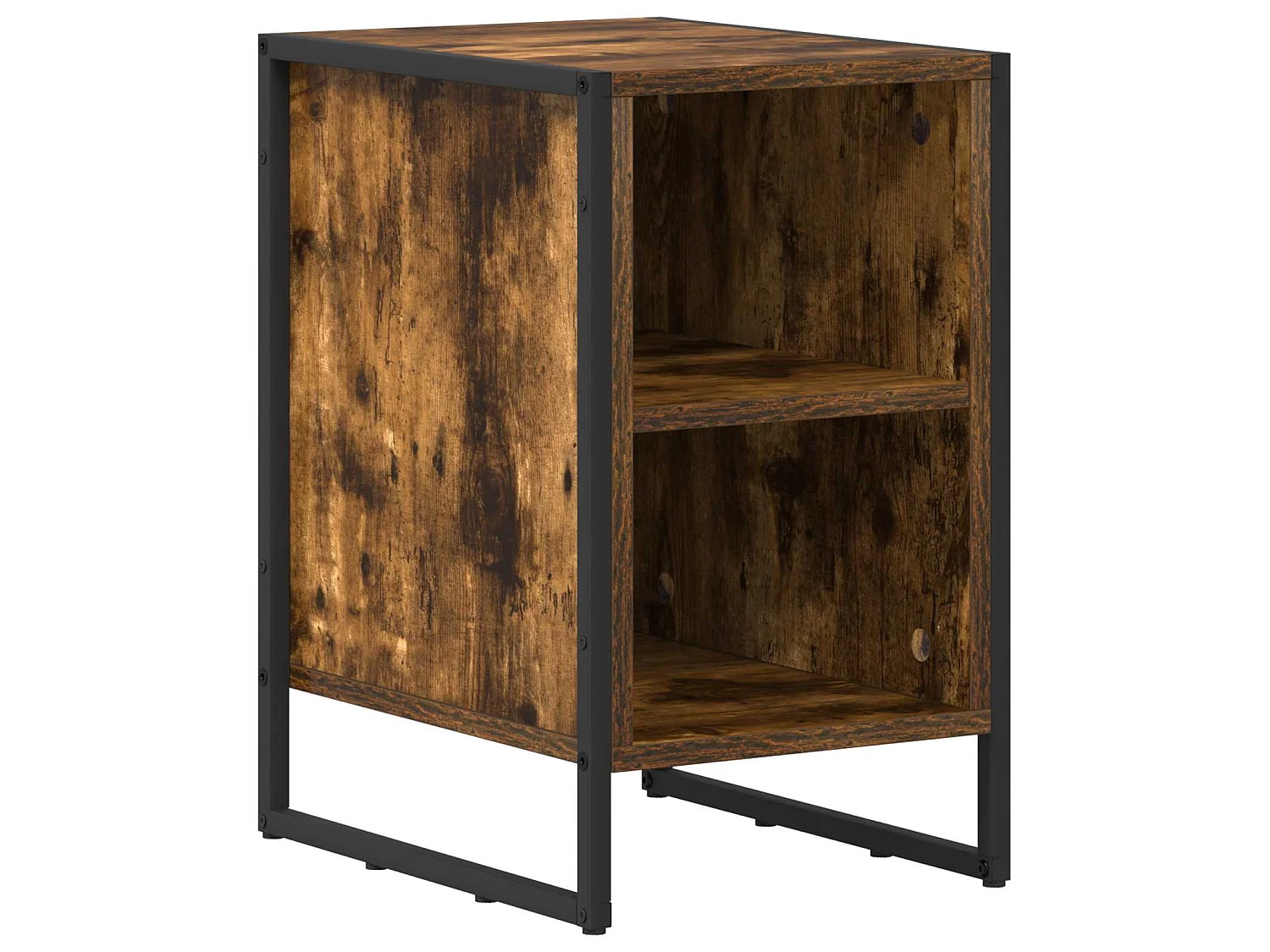 Mesa de Noche Roble Humo 39.5 x 30 x 50 cm Madera contrachapada