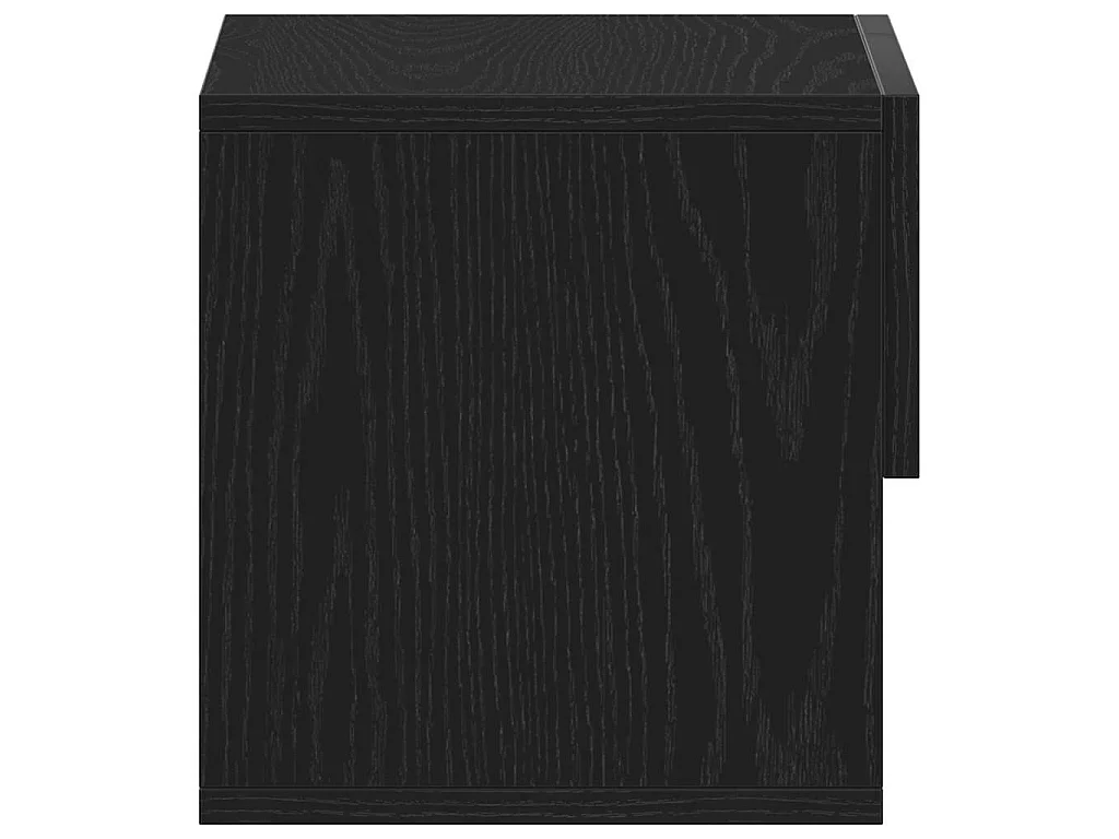 Table de chevet avec tiroir 2 pièces Chêne noir 46 x 30 x 30 cm