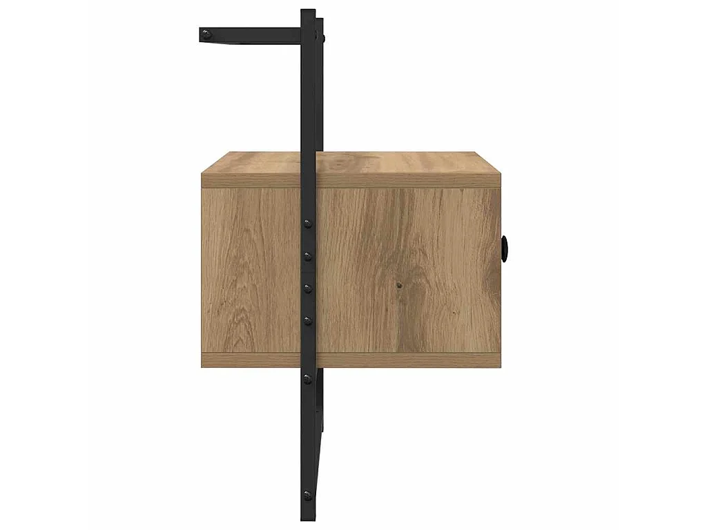 Table de chevet avec tiroir Chêne artisanal 35 x 30 x 51 cm