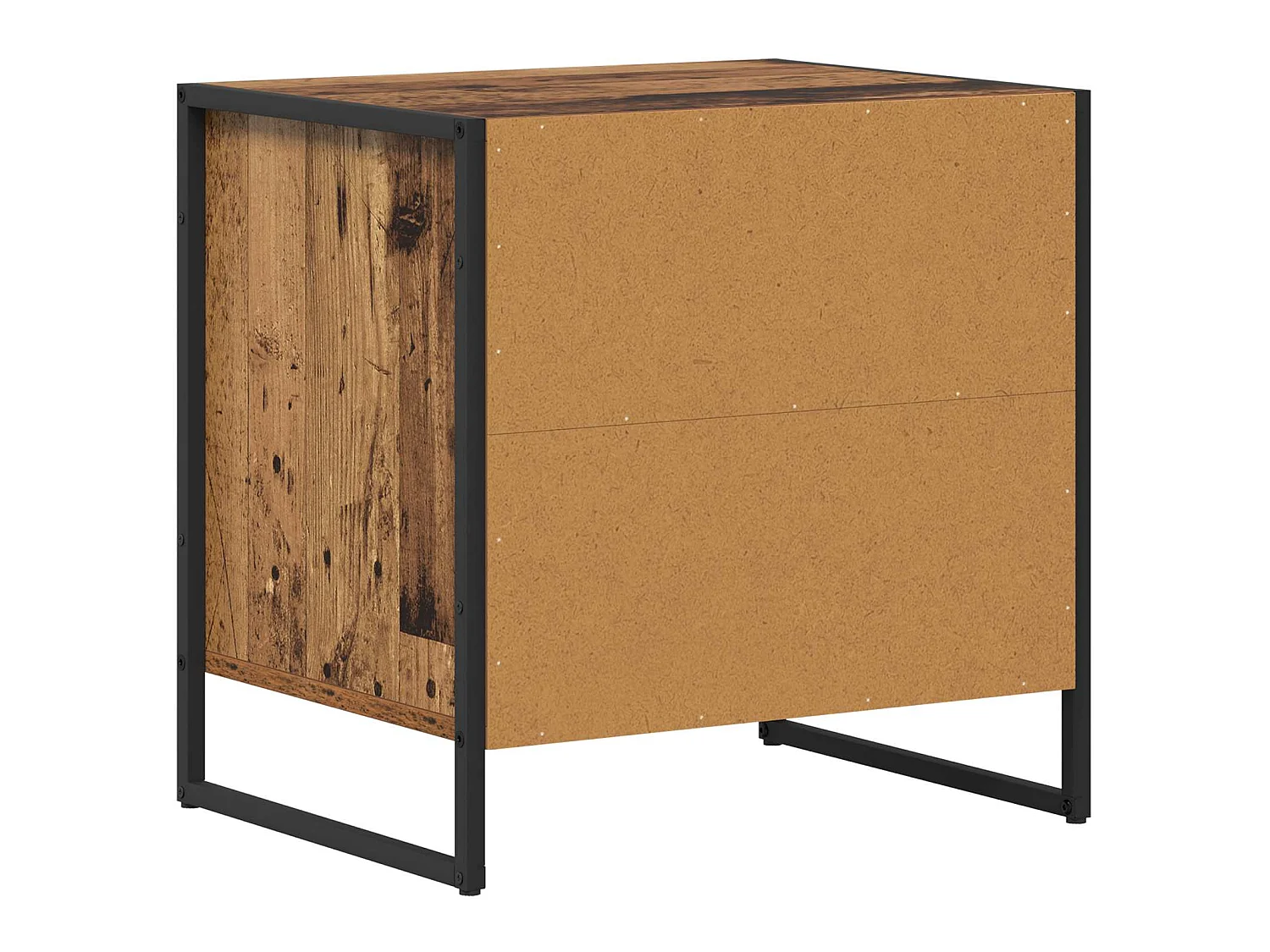 Mesa de Noche con cajón 2 piezas Madera Vieja 50 x 39,5 x 50 cm
