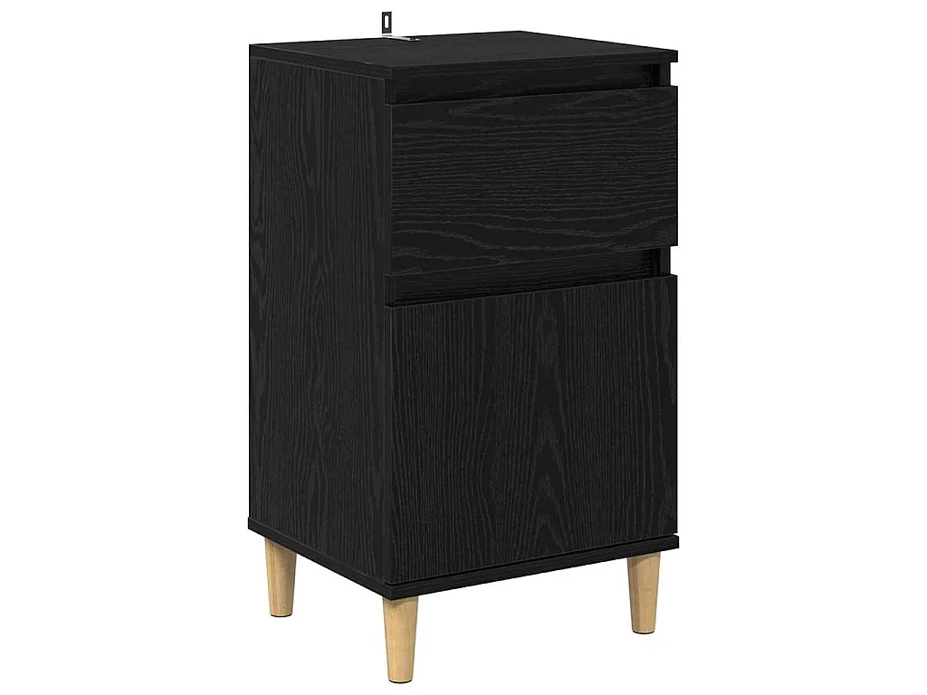 Table de chevet Chêne noir 40 x 35 x 70 cm Bois d'ingénierie