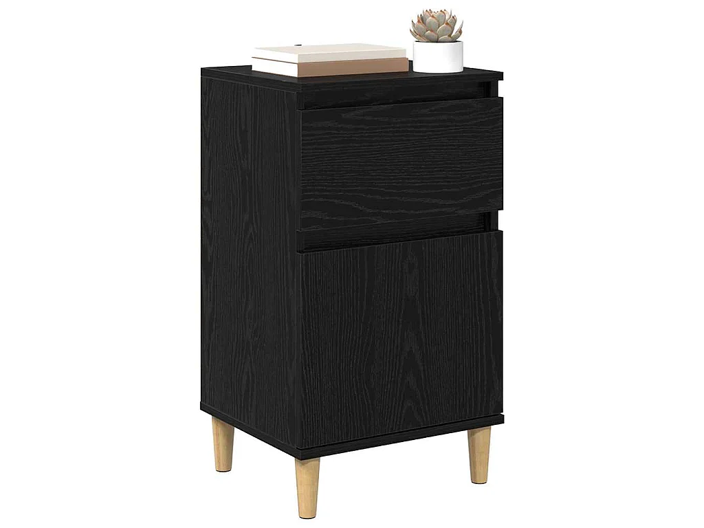 Table de chevet Chêne noir 40 x 35 x 70 cm Bois d'ingénierie