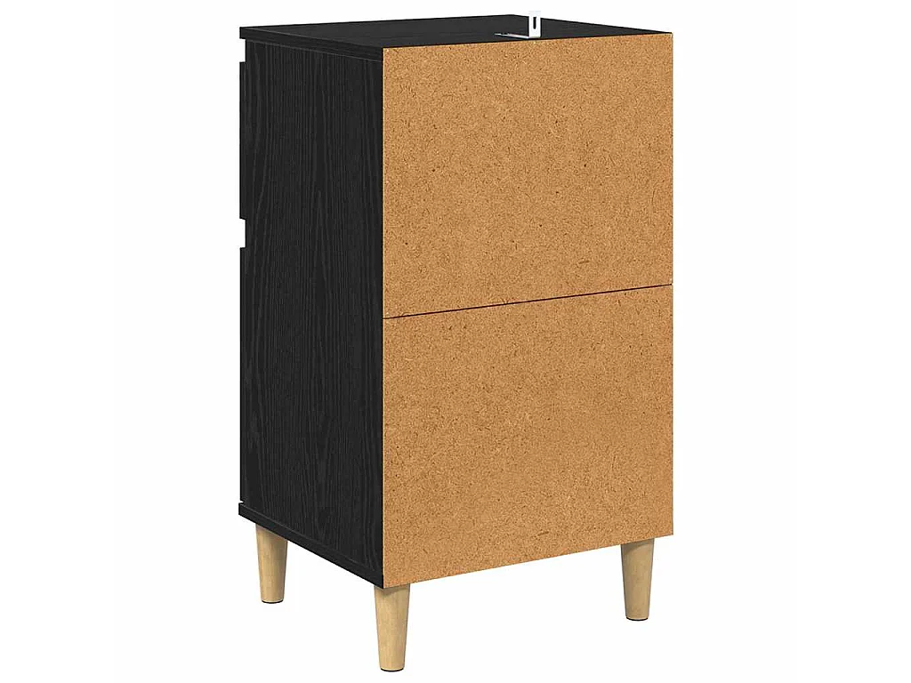 Table de chevet Chêne noir 40 x 35 x 70 cm Bois d'ingénierie