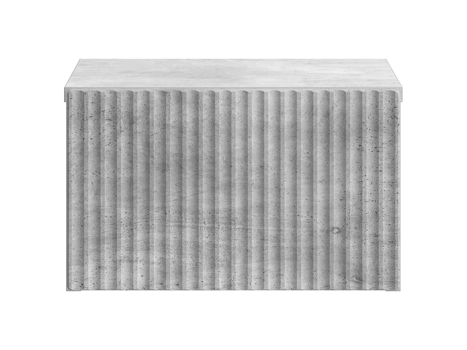 Table de chevet mural Gris béton 33 x 34,5 x 20 cm