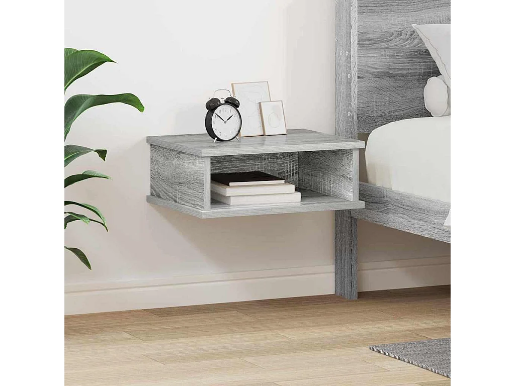 Table de chevet Gris Sonoma 40 x 31 x 15 cm Bois d'ingénierie