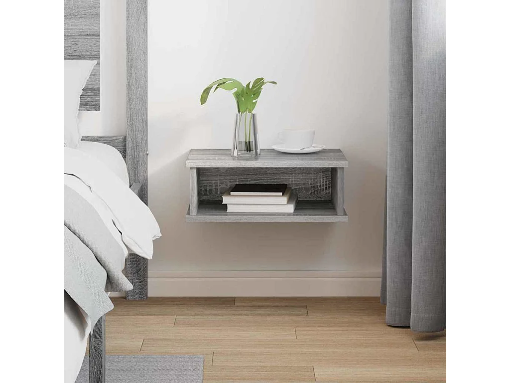 Table de chevet Gris Sonoma 40 x 31 x 15 cm Bois d'ingénierie
