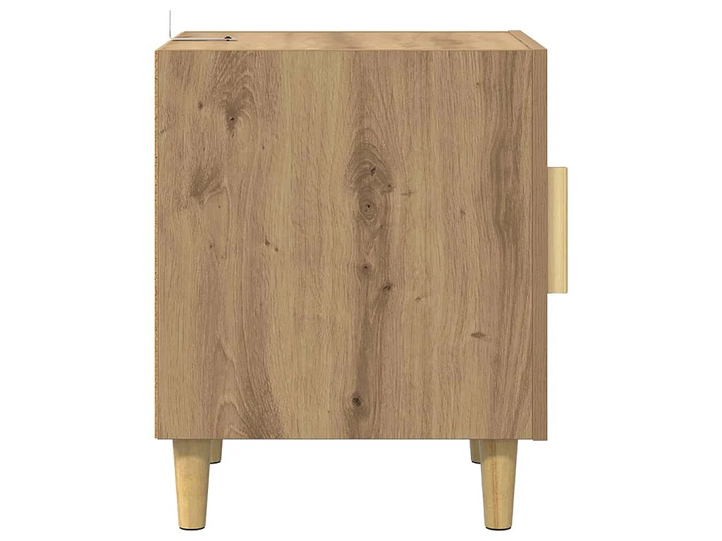 Table de chevet Montage mural Chêne artisanal 40 x 40 x 50 cm