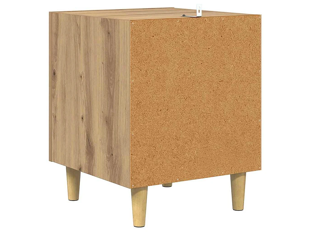 Table de chevet Montage mural Chêne artisanal 40 x 40 x 50 cm