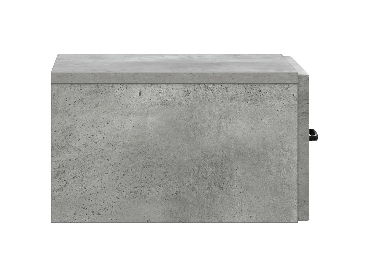 Table de chevet mural Gris béton 34,5 x 33 x 20 cm