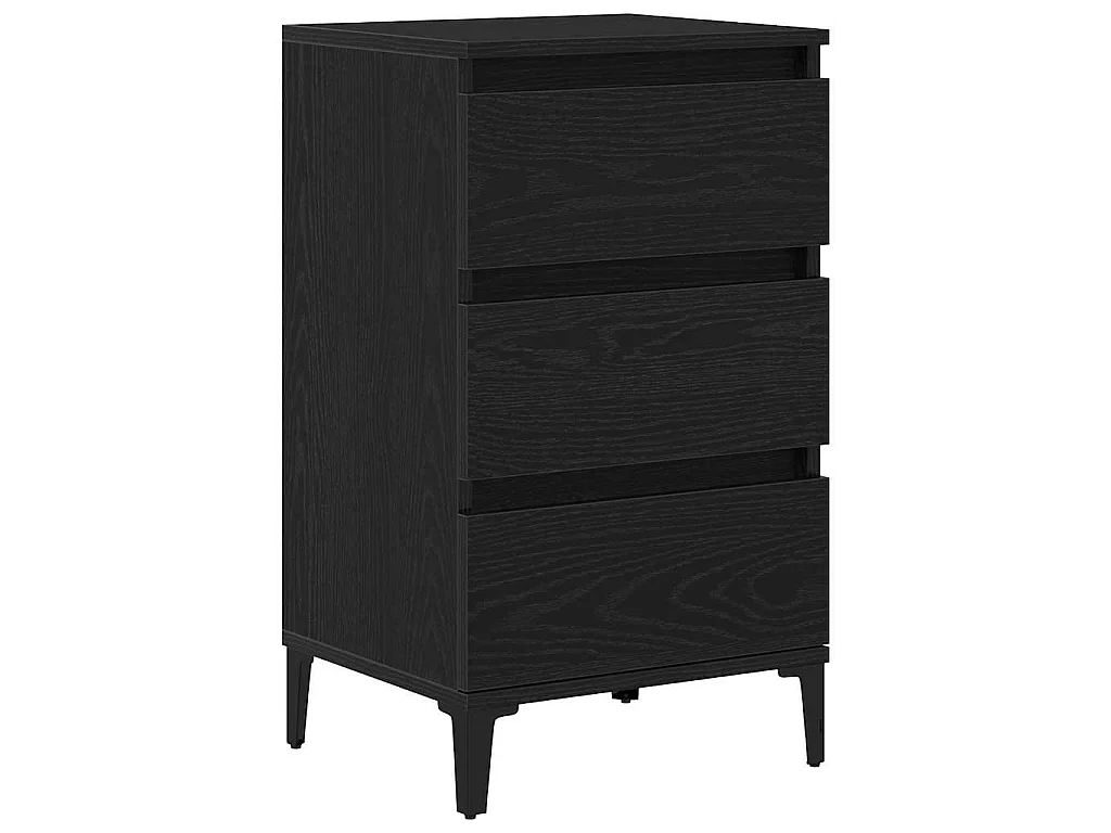 Table de chevet Chêne noir 45 x 35 x 44 cm Bois d'ingénierie