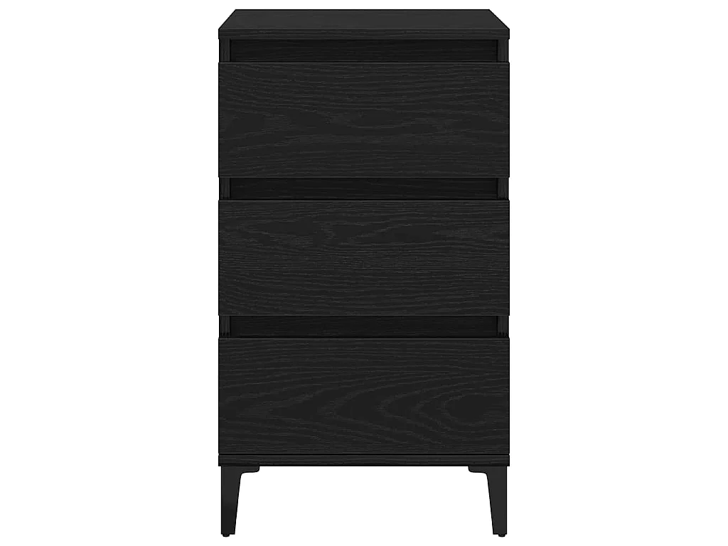 Table de chevet Chêne noir 45 x 35 x 44 cm Bois d'ingénierie