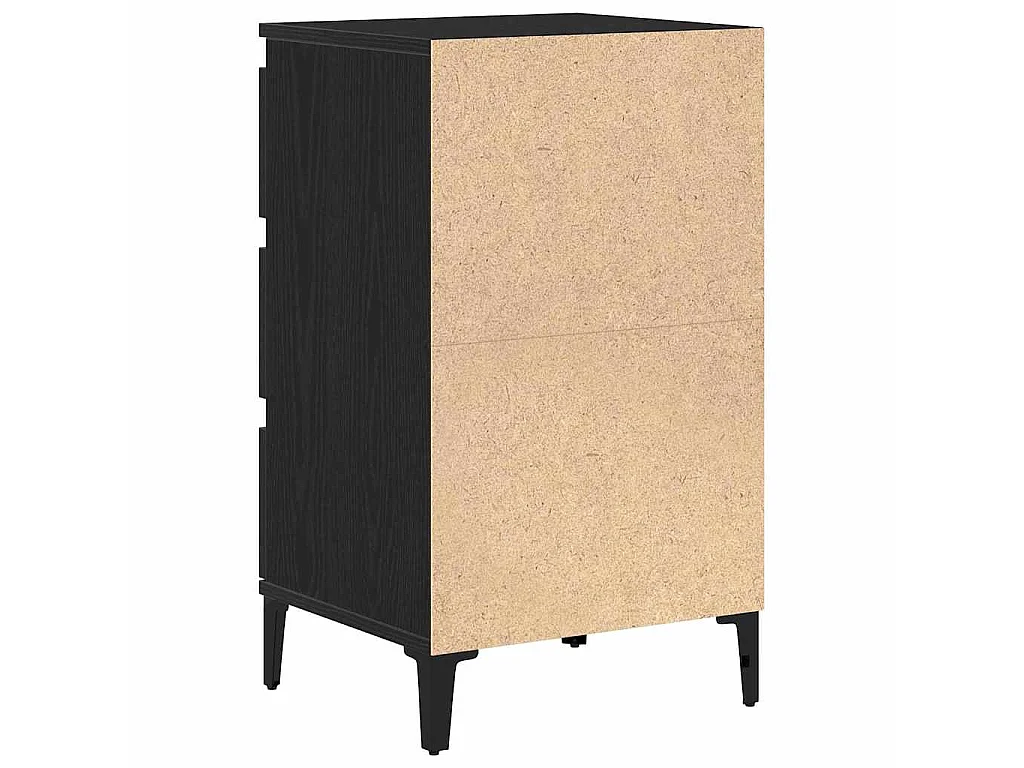Table de chevet Chêne noir 45 x 35 x 44 cm Bois d'ingénierie
