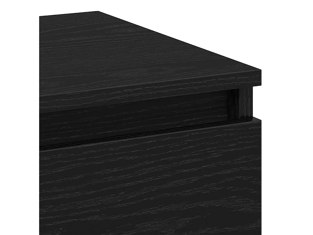 Table de chevet Chêne noir 45 x 35 x 44 cm Bois d'ingénierie