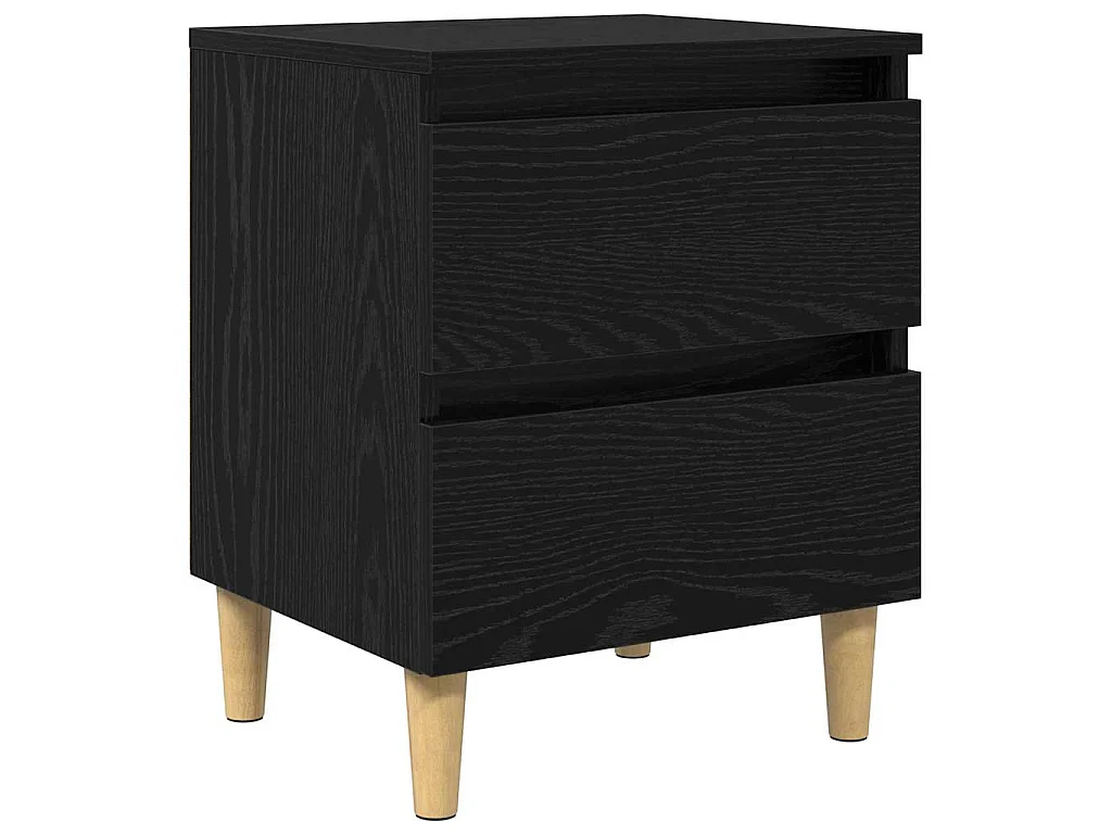 Table de chevet Chêne noir 40 x 35 x 50 cm Bois d'ingénierie