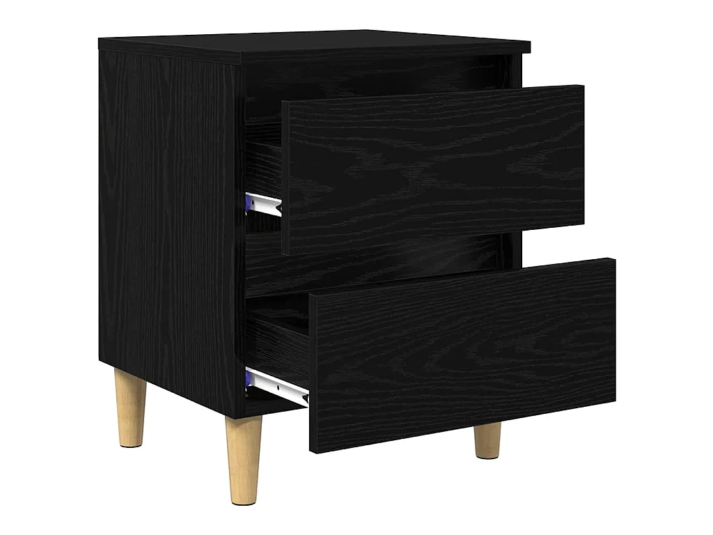 Table de chevet Chêne noir 40 x 35 x 50 cm Bois d'ingénierie