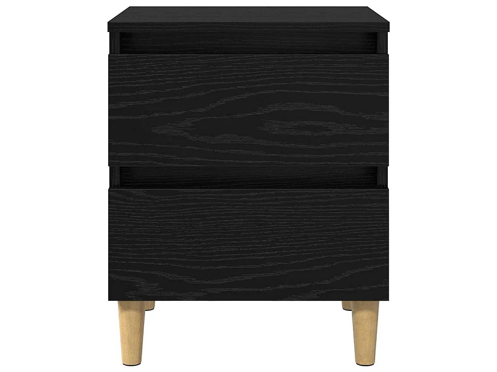 Table de chevet Chêne noir 40 x 35 x 50 cm Bois d'ingénierie