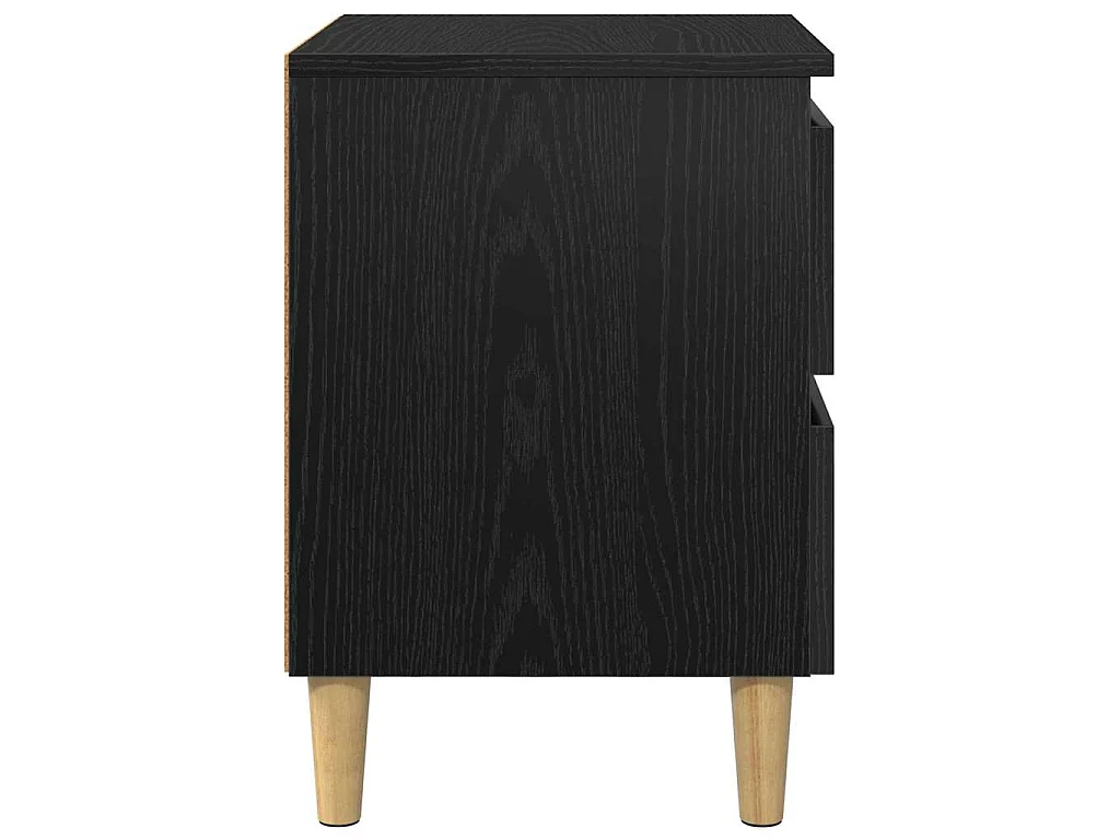 Table de chevet Chêne noir 40 x 35 x 50 cm Bois d'ingénierie