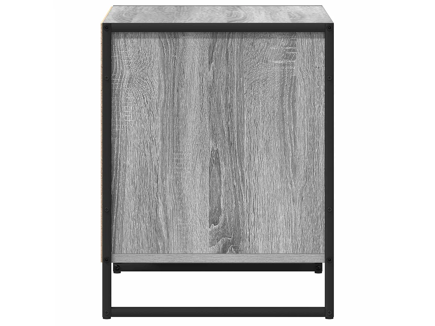 Mesa de Noche con cajón 2 piezas Gris Sonoma 50 x 39,5 x 50 cm