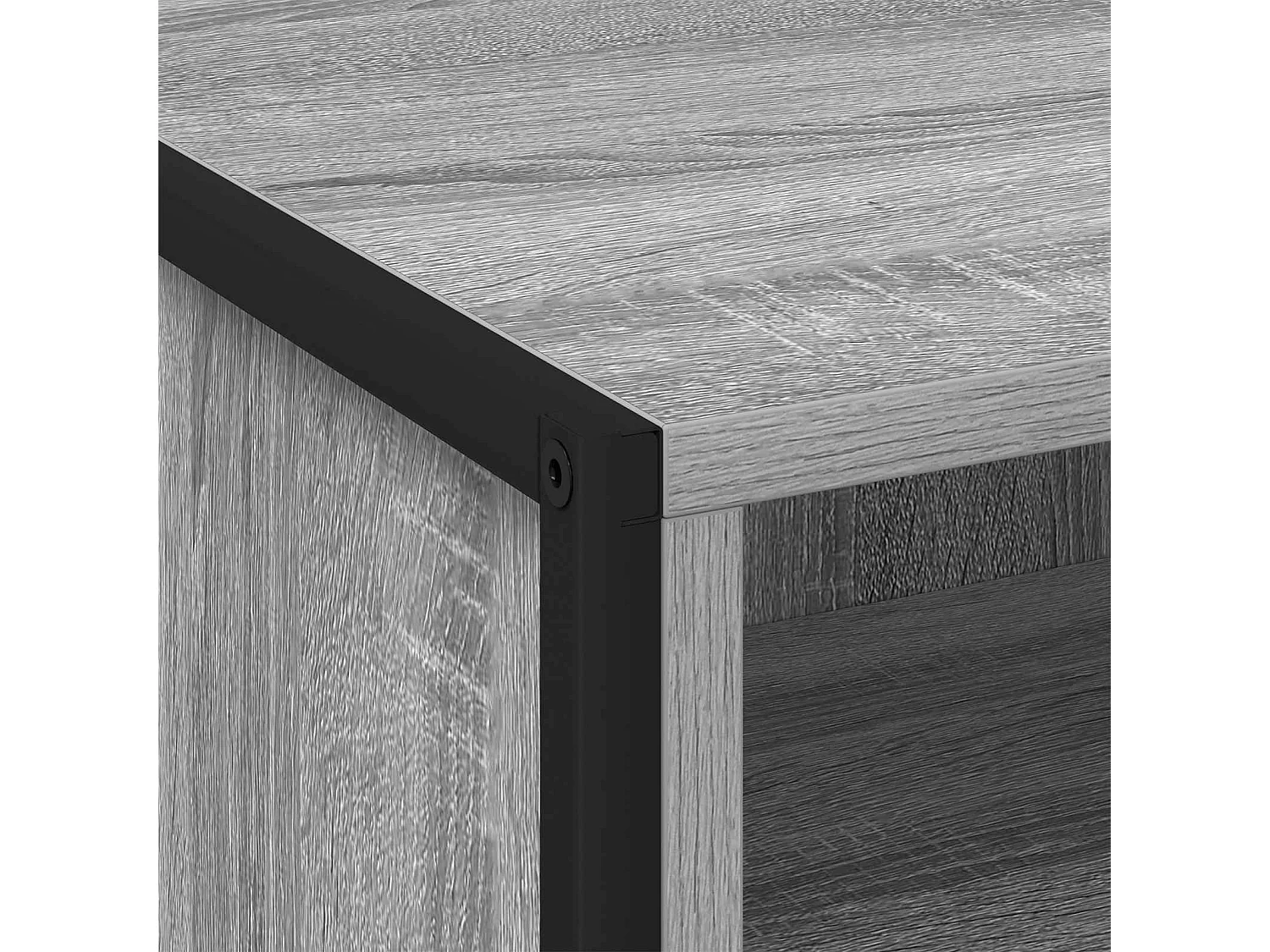 Mesa de Noche con cajón 2 piezas Gris Sonoma 50 x 39,5 x 50 cm