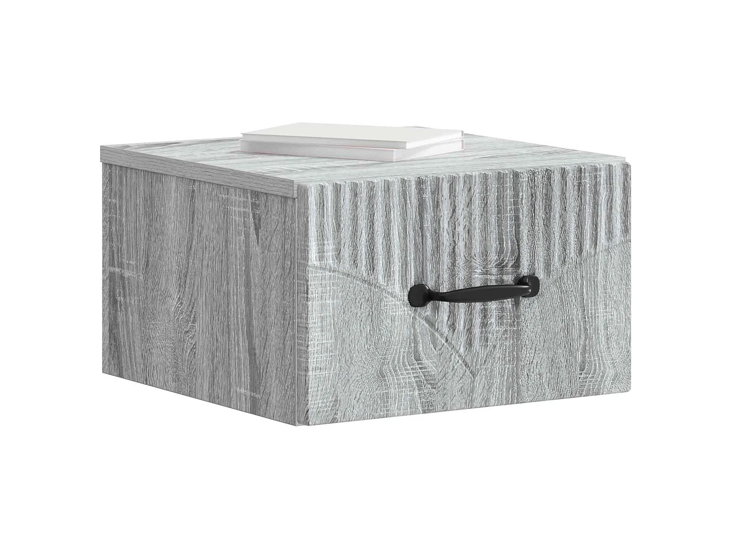Table de chevet mural Sonoma gris 34,5 x 33 x 20 cm