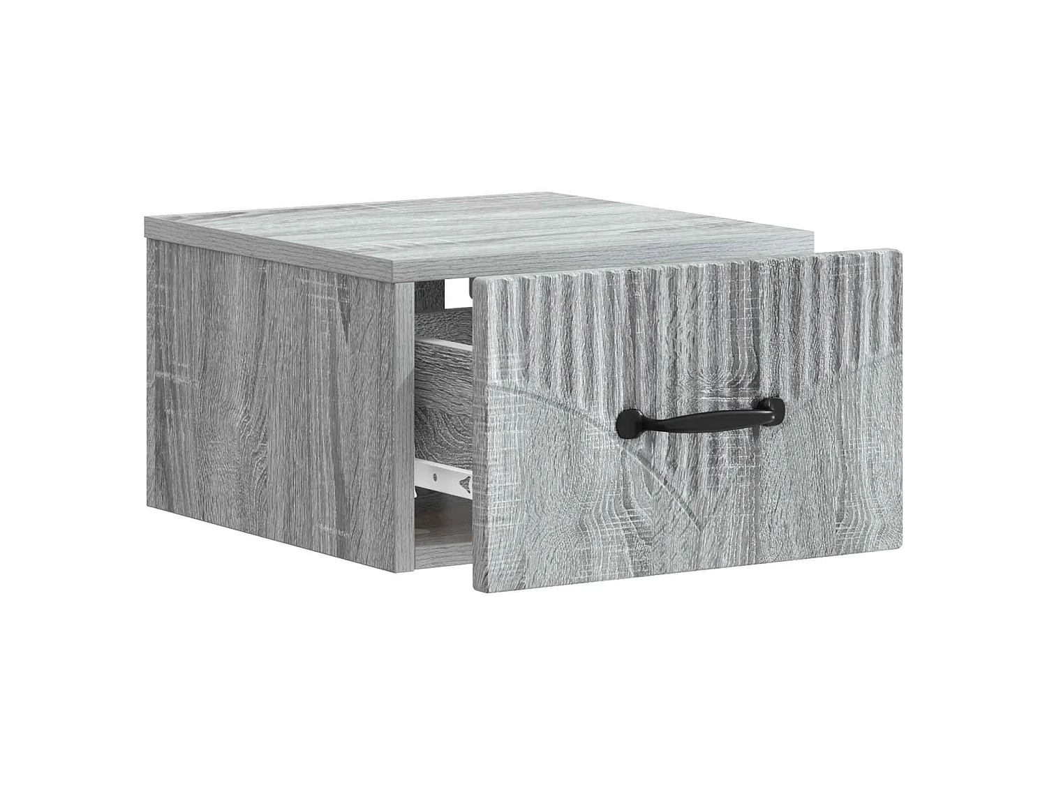 Table de chevet mural Sonoma gris 34,5 x 33 x 20 cm