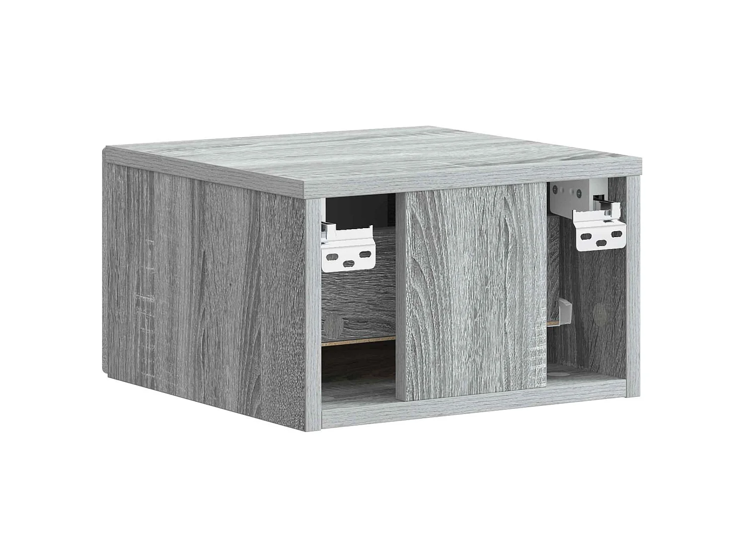 Table de chevet mural Sonoma gris 34,5 x 33 x 20 cm