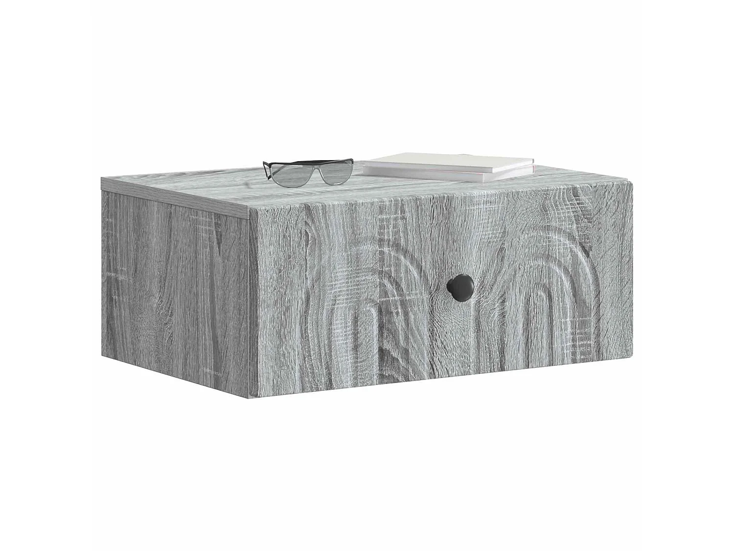 Table de chevet mural Sonoma gris 49 x 34,5 x 20 cm