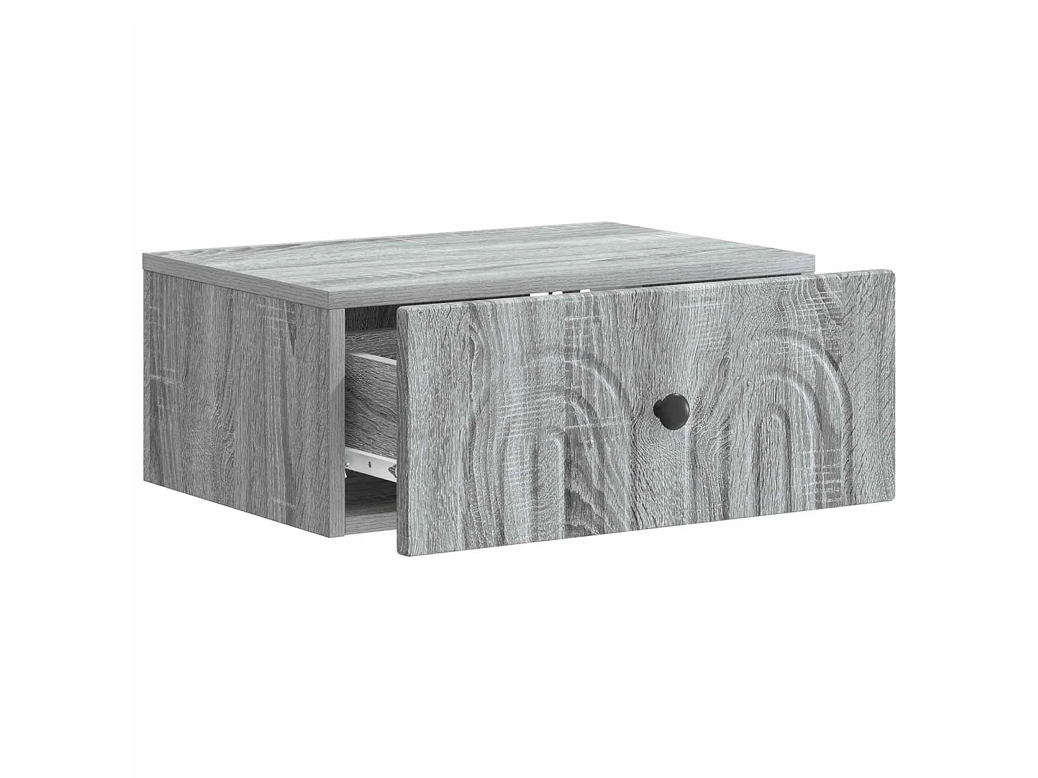 Table de chevet mural Sonoma gris 49 x 34,5 x 20 cm