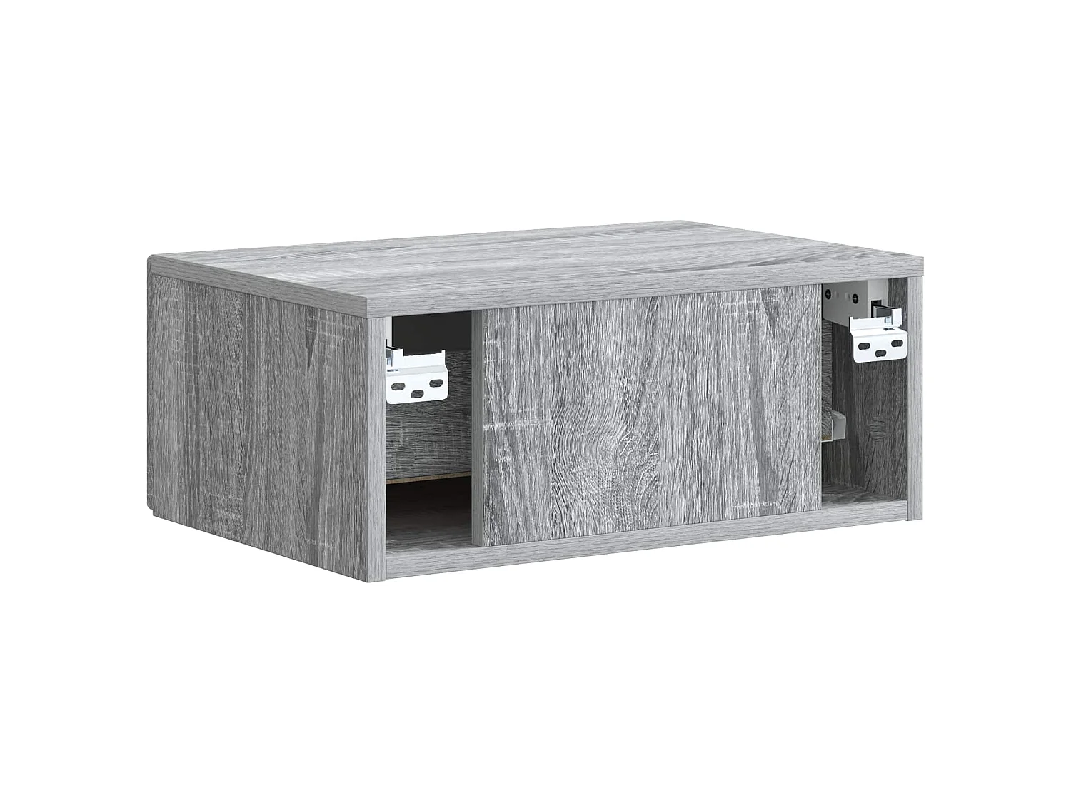 Table de chevet mural Sonoma gris 49 x 34,5 x 20 cm