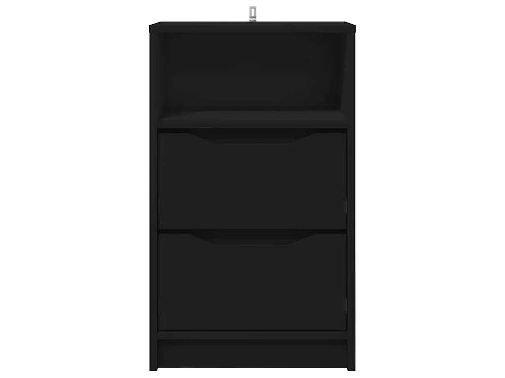 Mesa de Noche Negro 40 x 30 x 467 cm Madera contrachapada