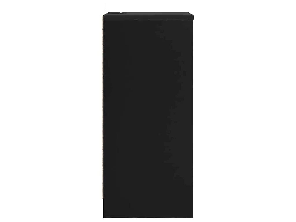 Mesa de Noche Negro 40 x 30 x 467 cm Madera contrachapada