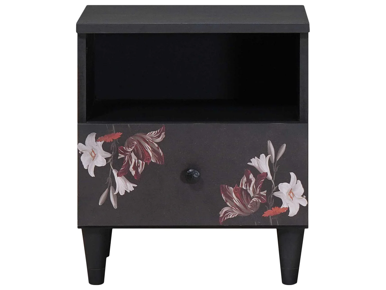 Mesita de Noche Marrón 40 x 33 x 46 cm Madera de mango maciza