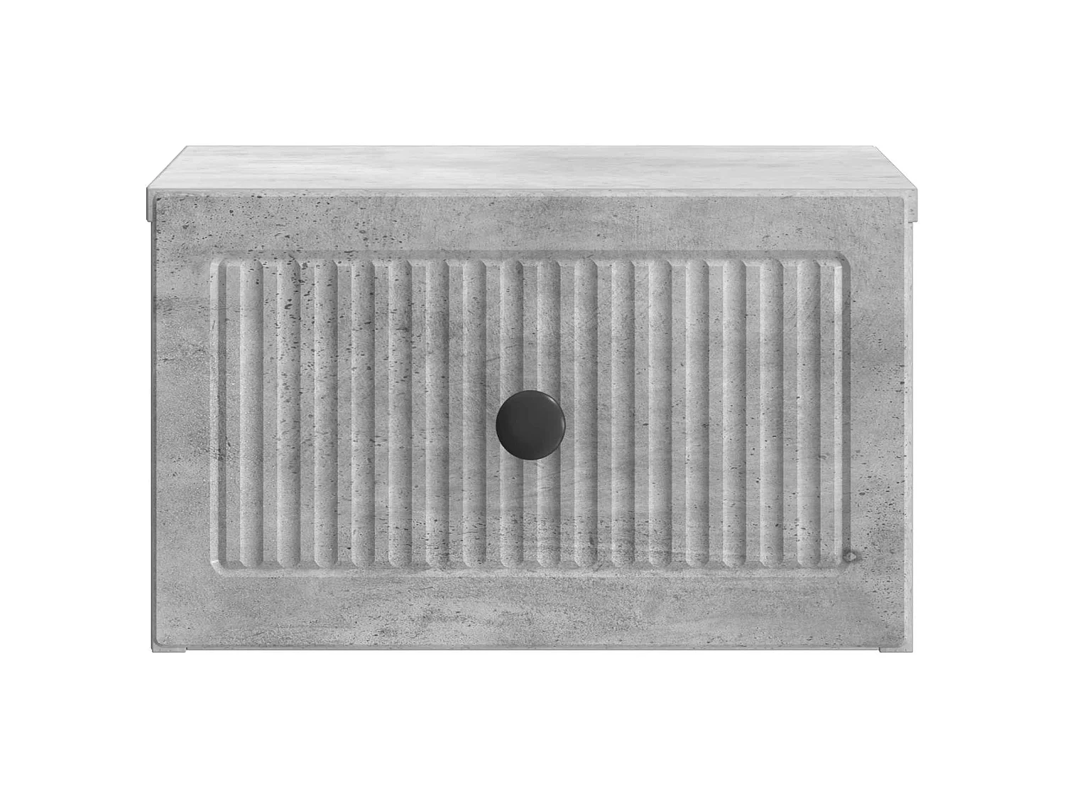 Table de chevet mural Gris béton 33 x 34,5 x 20 cm