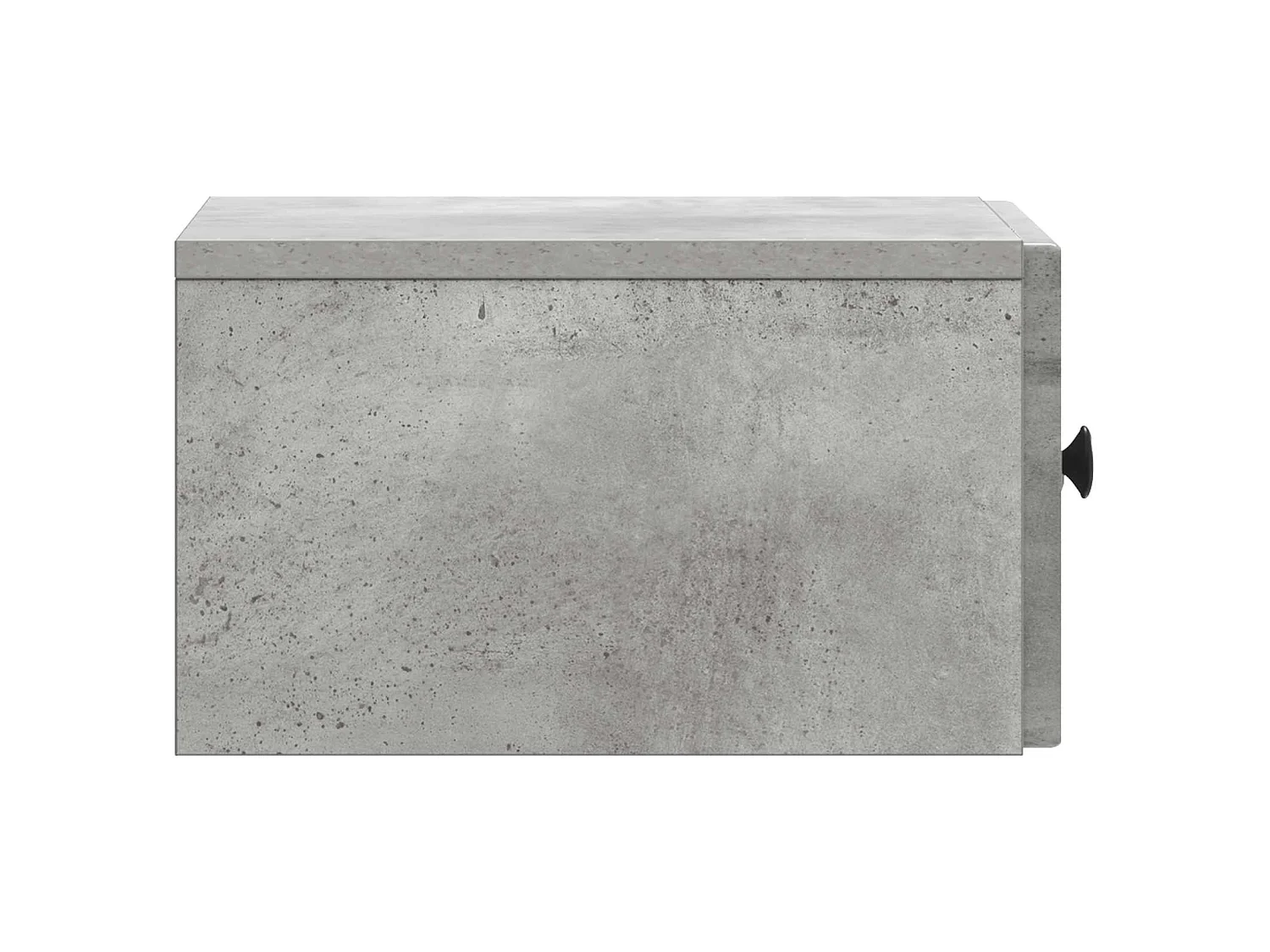 Table de chevet mural Gris béton 33 x 34,5 x 20 cm
