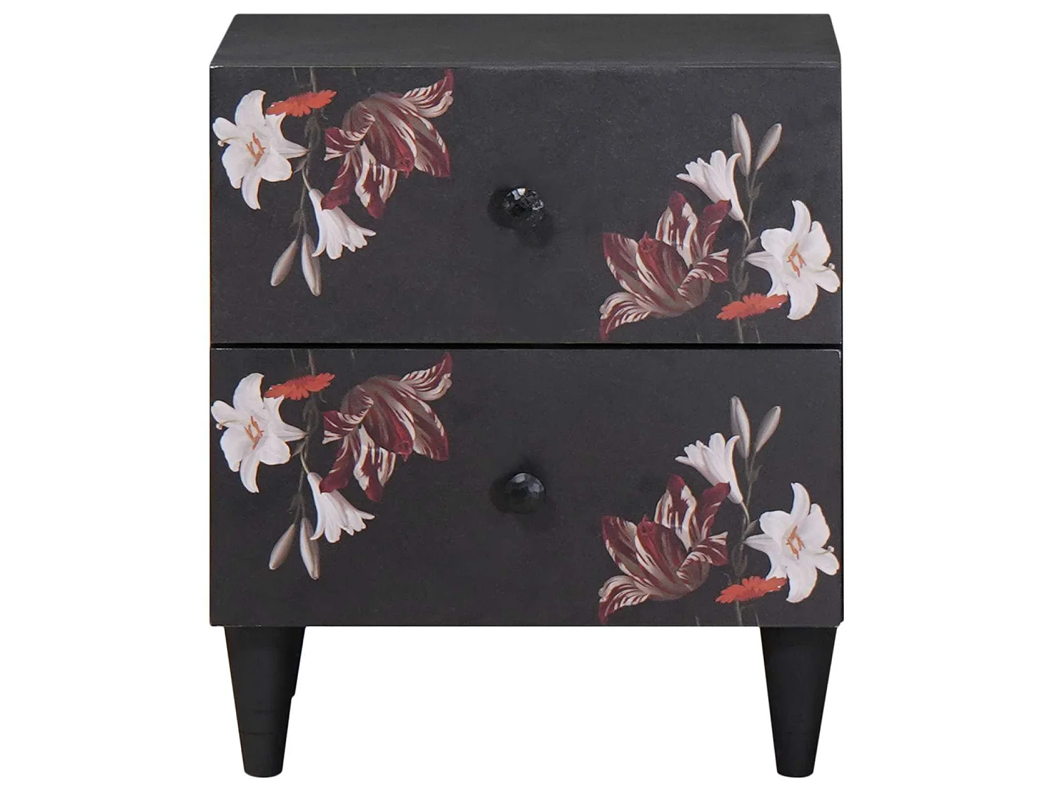 Mesita de Noche Marrón 40 x 33,5 x 46 cm Madera de mango maciza