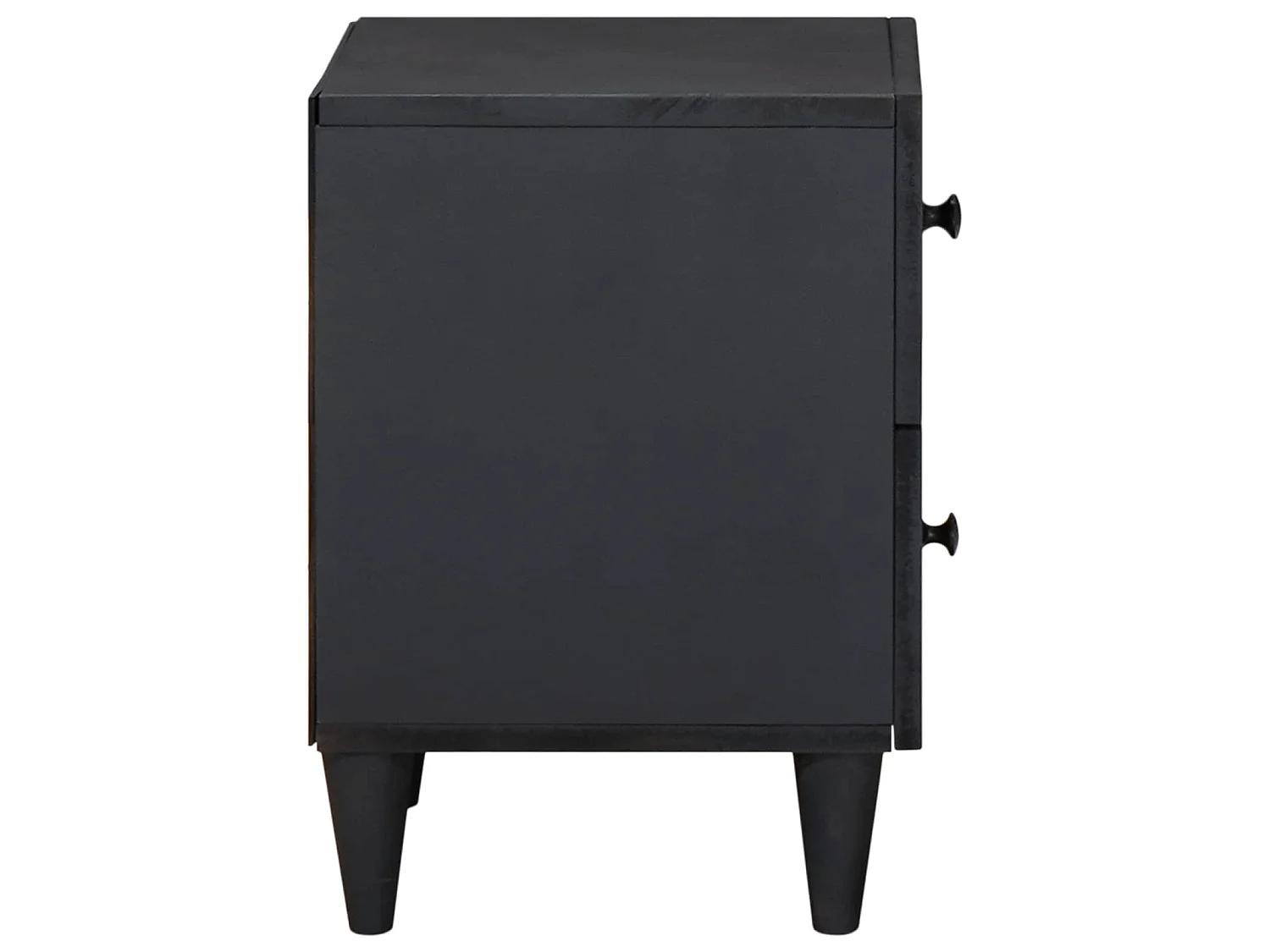 Mesita de Noche Marrón 40 x 33,5 x 46 cm Madera de mango maciza