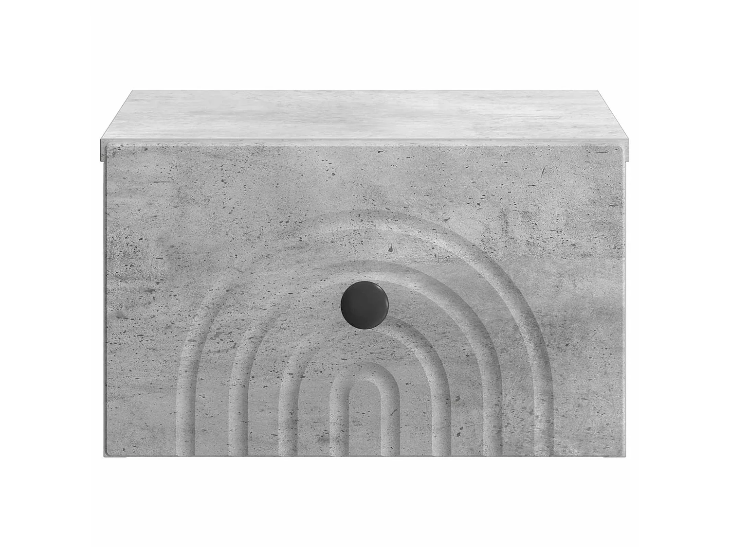 Table de chevet mural Gris béton 33 x 34,5 x 20 cm