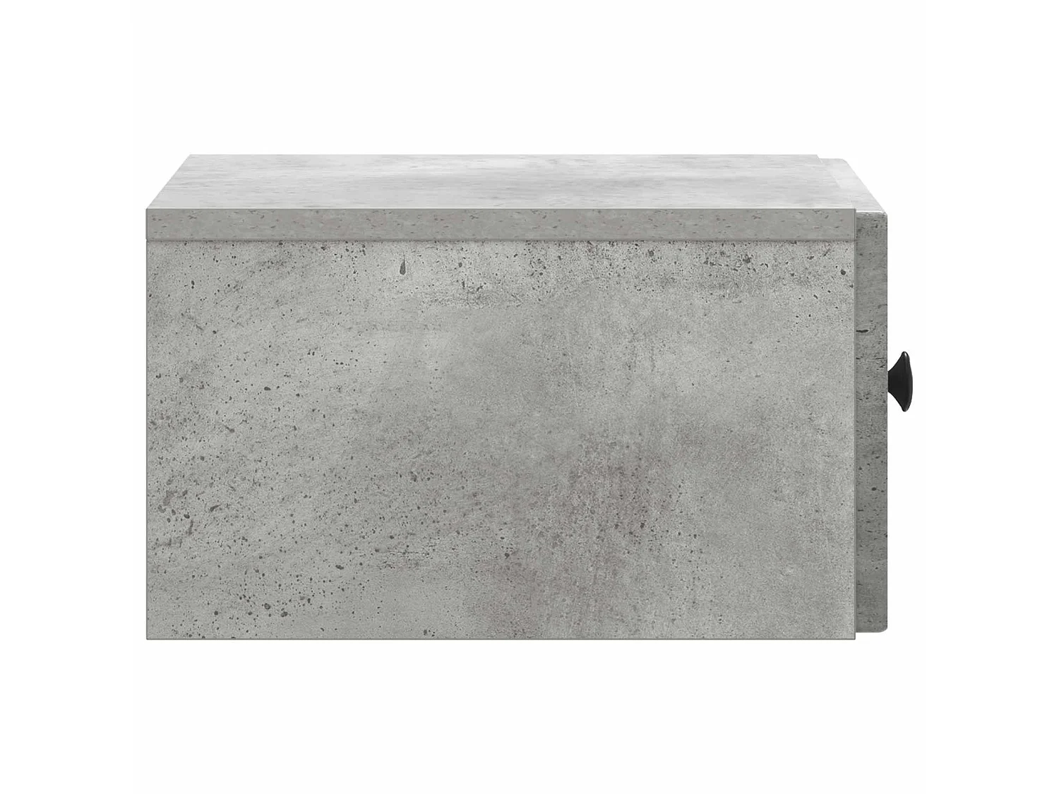 Table de chevet mural Gris béton 33 x 34,5 x 20 cm