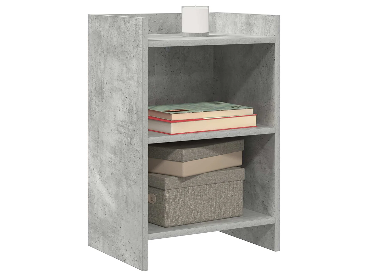 Tables de chevet Gris béton 40 x 30 x 60 cm Bois d'ingénierie