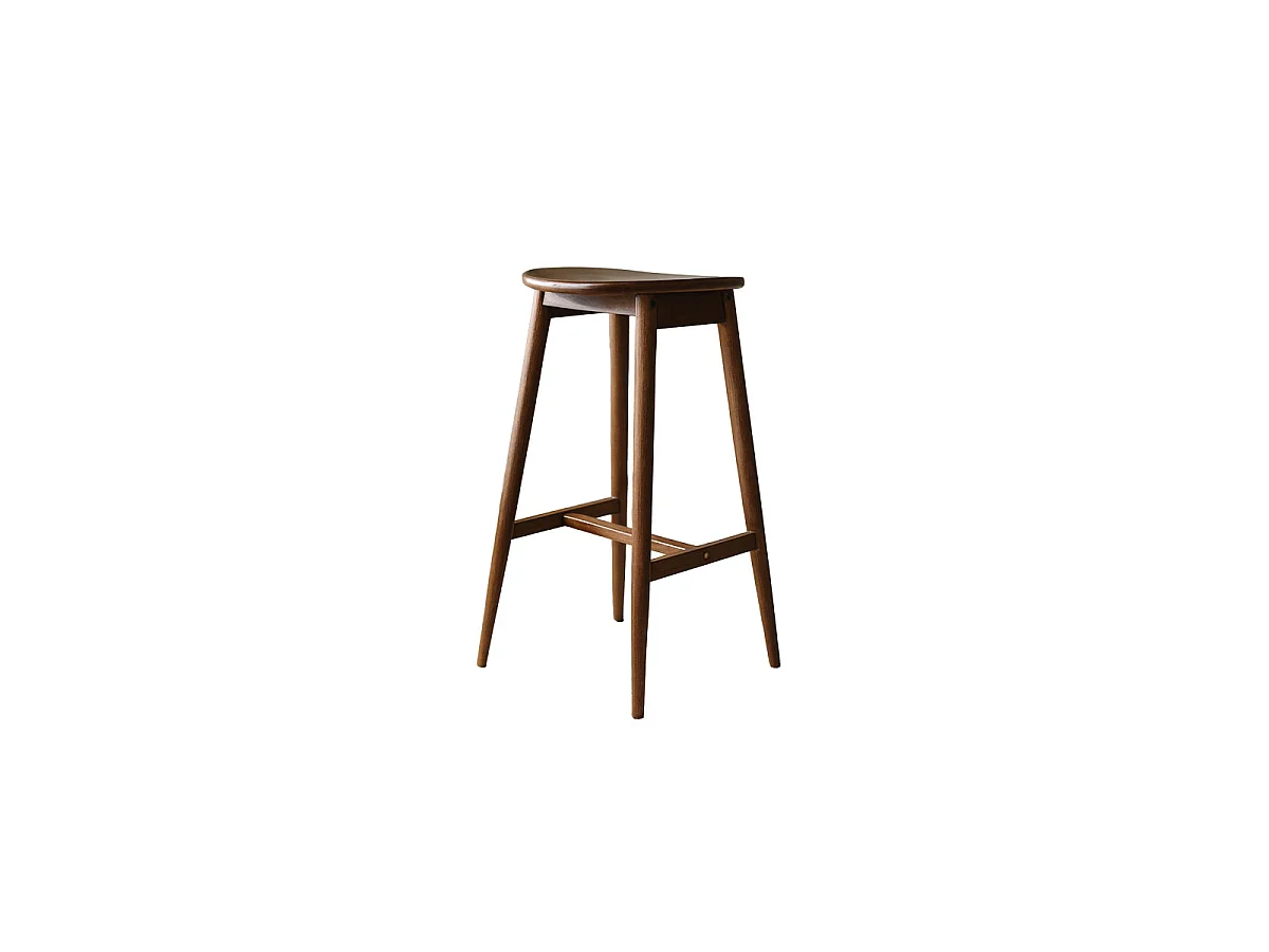 Tabouret de Bar en Bois "Orust" 77cm Moka