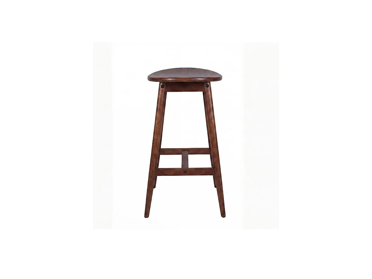 Tabouret de Bar en Bois "Orust" 77cm Moka