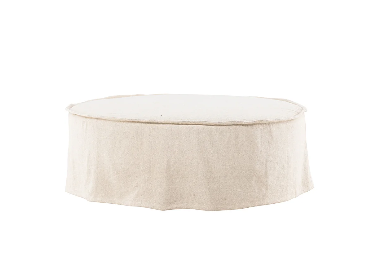 Vindö Pouf Ø100 cm beige.