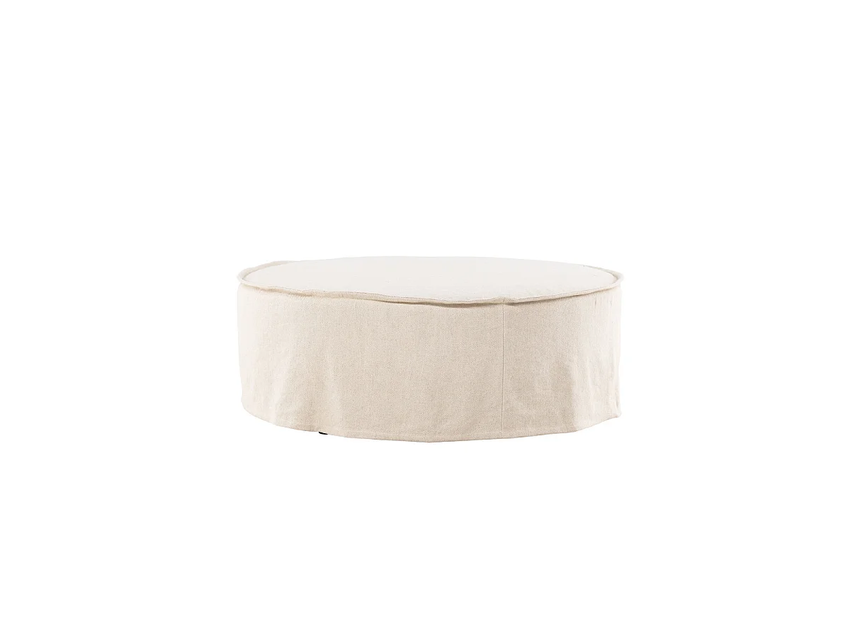 Vindö Pouf Ø100 cm beige.