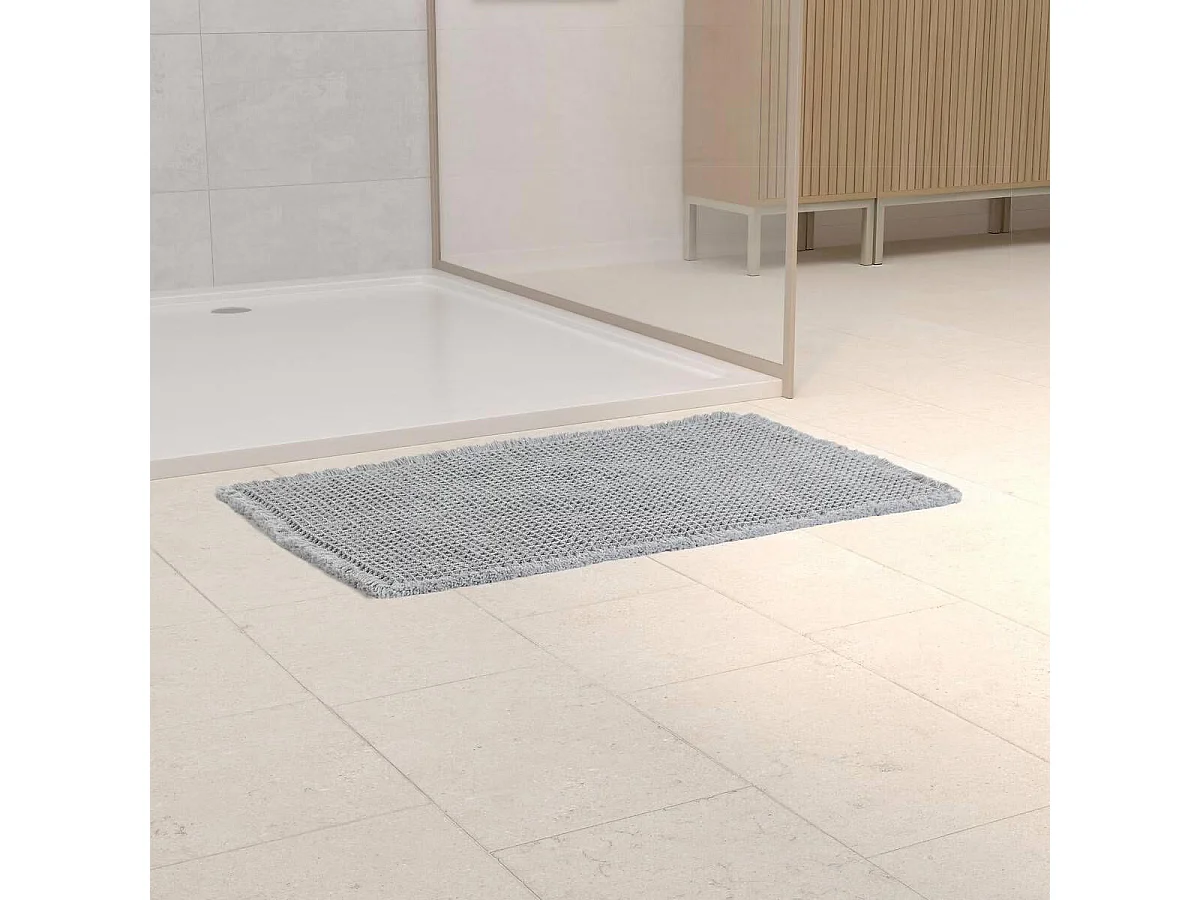 Tapis de Bain "Waffle" 50x80cm Gris